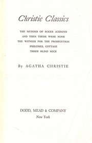 Cover of: Christie Classics by Agatha Christie
