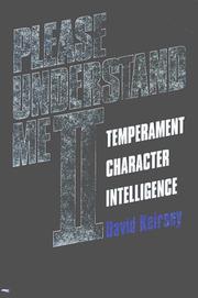 Cover of: Please understand me II: temperament, character, intelligence