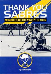 Cover of: Thank You Sabres: Memories of the 1972-73 Season