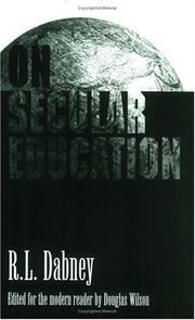 Cover of: On Secular Education