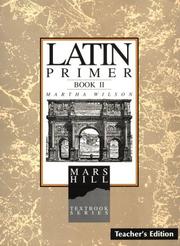 Cover of: Latin Primer II Teacher's Edition by 