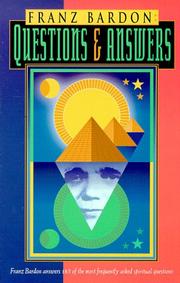 Cover of: Franz Bardon: Questions & Answers