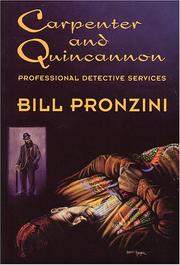 Cover of: Carpenter and Quincannon, Professional Detective Services by Bill Pronzini