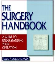 Cover of: The Surgery Handbook by Paul Ruggieri