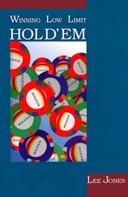 Cover of: Winning low-limit hold'em by Lee Jones, Lee Jones