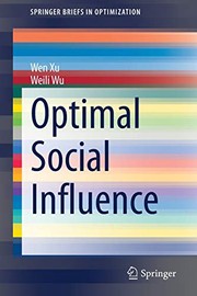 Cover of: Optimal Social Influence