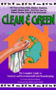 Cover of: Clean and Green by Annie Berthold-Bond