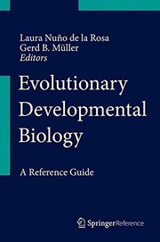 Cover of: Evolutionary Developmental Biology: A Reference Guide