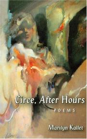 Cover of: Circe, after hours by Marilyn Kallet