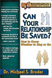 Cover of: Can Your Relationship Be Saved? How to Know Whether to Stay or Go (Rebuilding Books)