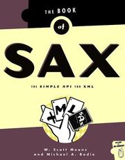 Cover of: The Book of SAX: The Simple API for XML