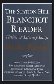 Cover of: The Station Hill Blanchot reader: fiction & literary essays