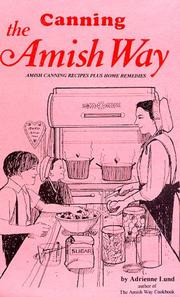 Cover of: Canning The Amish Way