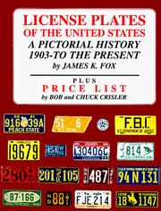 Cover of: License Plates of the United States by James K. Fox