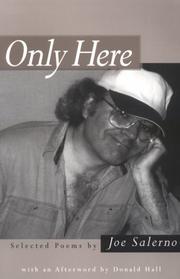 Cover of: Only here: selected poems