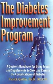 Cover of: The diabetes improvement program by Patrick Quillin