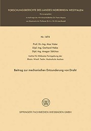 Cover of: Beitrag zur mechanischen Entzunderung von Draht