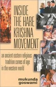 Cover of: Inside the Hare Krishna movement by Mukunda Goswami