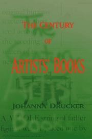 Cover of: The century of artists' books by Johanna Drucker