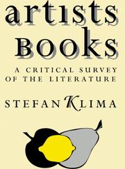 Cover of: Artists books: a critical survey of the literature