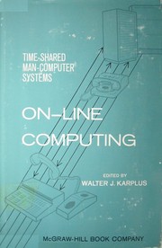Cover of: On-line computing