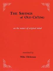 Cover of: The Saying of Old Ch