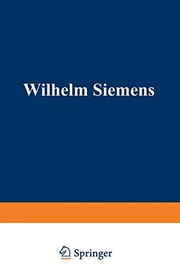 Cover of: Wilhelm Siemens by William Pole