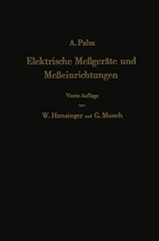 Cover of: Elektrische Meßgeräte Und Meßeinrichtungen