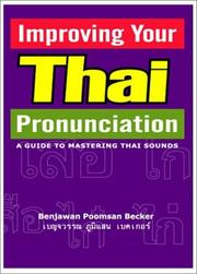 Cover of: Improving Your Thai Pronunciation