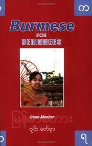 Cover of: Burmese for Beginners by Gene Mesher