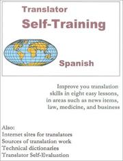 Cover of: Translator Self-Training--Spanish by Morry Sofer