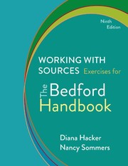 Cover of: Working with Sources: Exercises for The Bedford Handbook