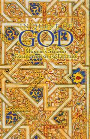 Cover of: In Quest of God: Maneri's Second Collection of 150 Letters