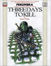 Cover of Three Days to Kill (Penumbra (D20))