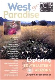 Cover of: West of Paradise: exploring southeastern Arizona