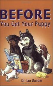 Cover of: Before you get your puppy