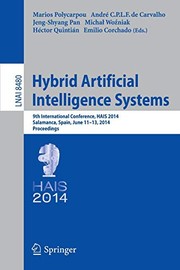 Cover of: Hybrid Artificial Intelligence Systems by Marios Polycarpou, André C.P.L.F. de Carvalho, Jeng-Shyang Pan, Michał Woźniak, Héctor Quintián, Emilio Corchado