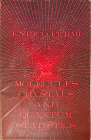 Cover of: Molecules, crystals, and quantum statistics.
