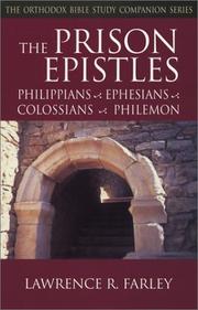 Cover of: The prison epistles: Philippians, Ephesians, Colossians, Philemon