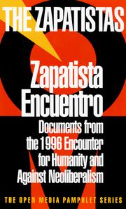 Cover of: Zapatista Encuentro: Documents from the 1996 Encounter for Humanity Against Neoliberalism (Open Media Pamphlet)