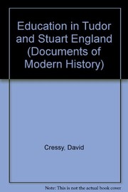Cover of: Education in Tudor and Stuart England by David Cressy