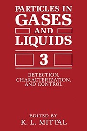Cover of: Particles in Gases and Liquids 3: Detection, Characterization, And Control