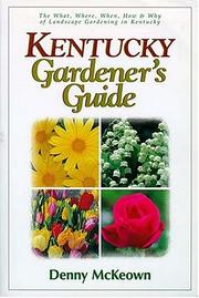Cover of: Kentucky Gardener's Guide by Denny McKeown