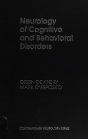 Cover of: Neurology of cognitive and behavioral disorders