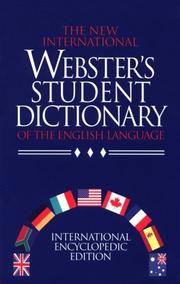 Cover of: The new international Webster's student dictionary of the English language by Sidney I. Landau