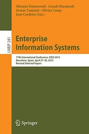 Enterprise Information Systems by Slimane Hammoudi, Leszek Maciaszek, Ernest Teniente, Olivier Camp, José Cordeiro