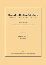Deutsches Rechtswörterbuch by Heidelberger Akademie der Wissenschaften, Andreas Deutsch