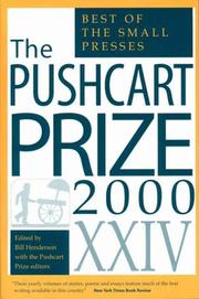 Cover of: The Pushcart Prize XXIV: The Best of the Small Presses, 2000 Edition