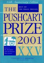 Cover of: The Pushcart Prize XXV: Best of the Small Presses (2001 Edition)