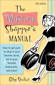 Cover of: The Mystery Shopper's Manual (5th Edition) by Cathy Stucker, Cathy Stucker